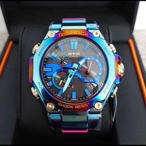 G Shock Blue Phoenix Rainbow Limited Edition